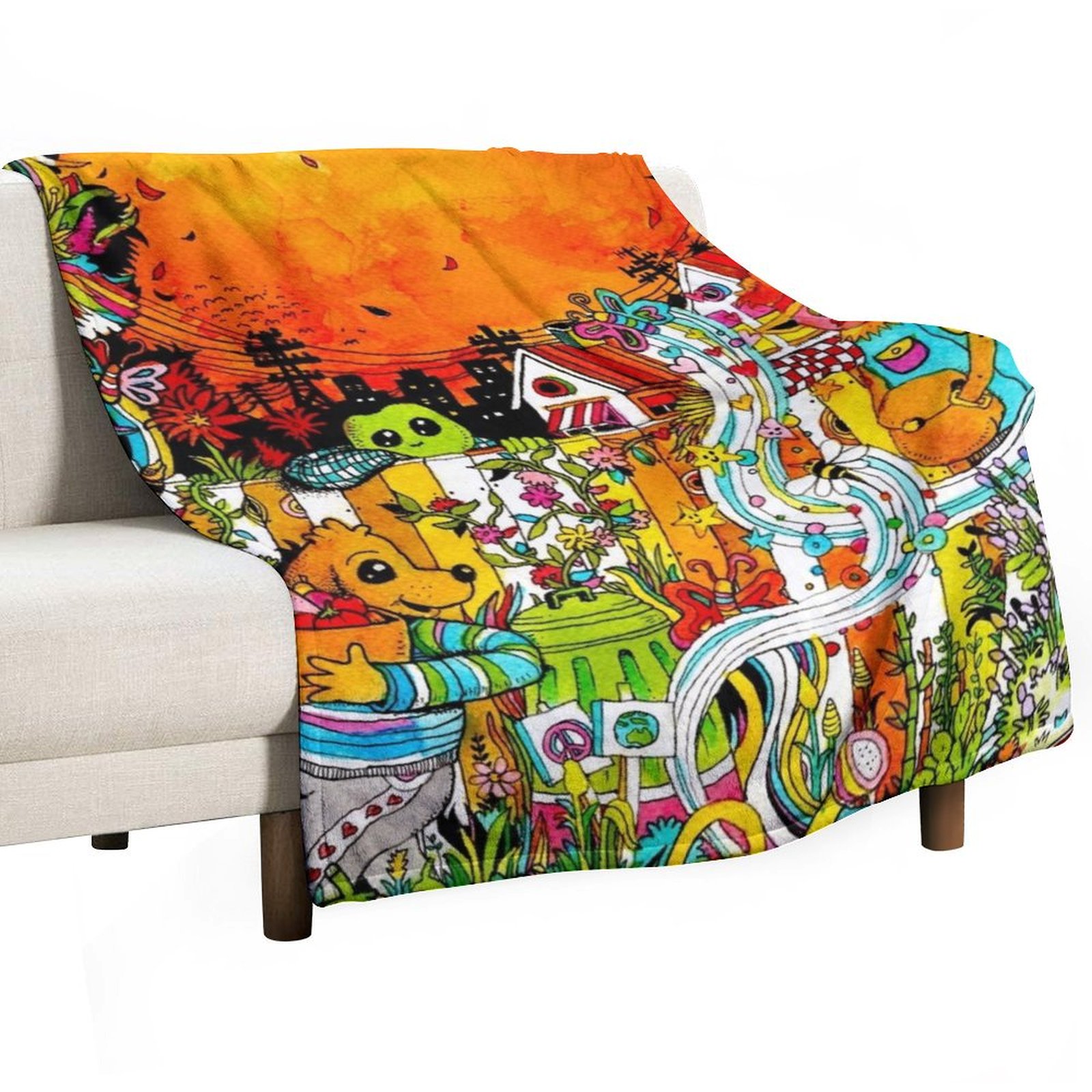 Selimut Lembut Motif Kotak-kot - Urban Farming Home ulasan dan harga